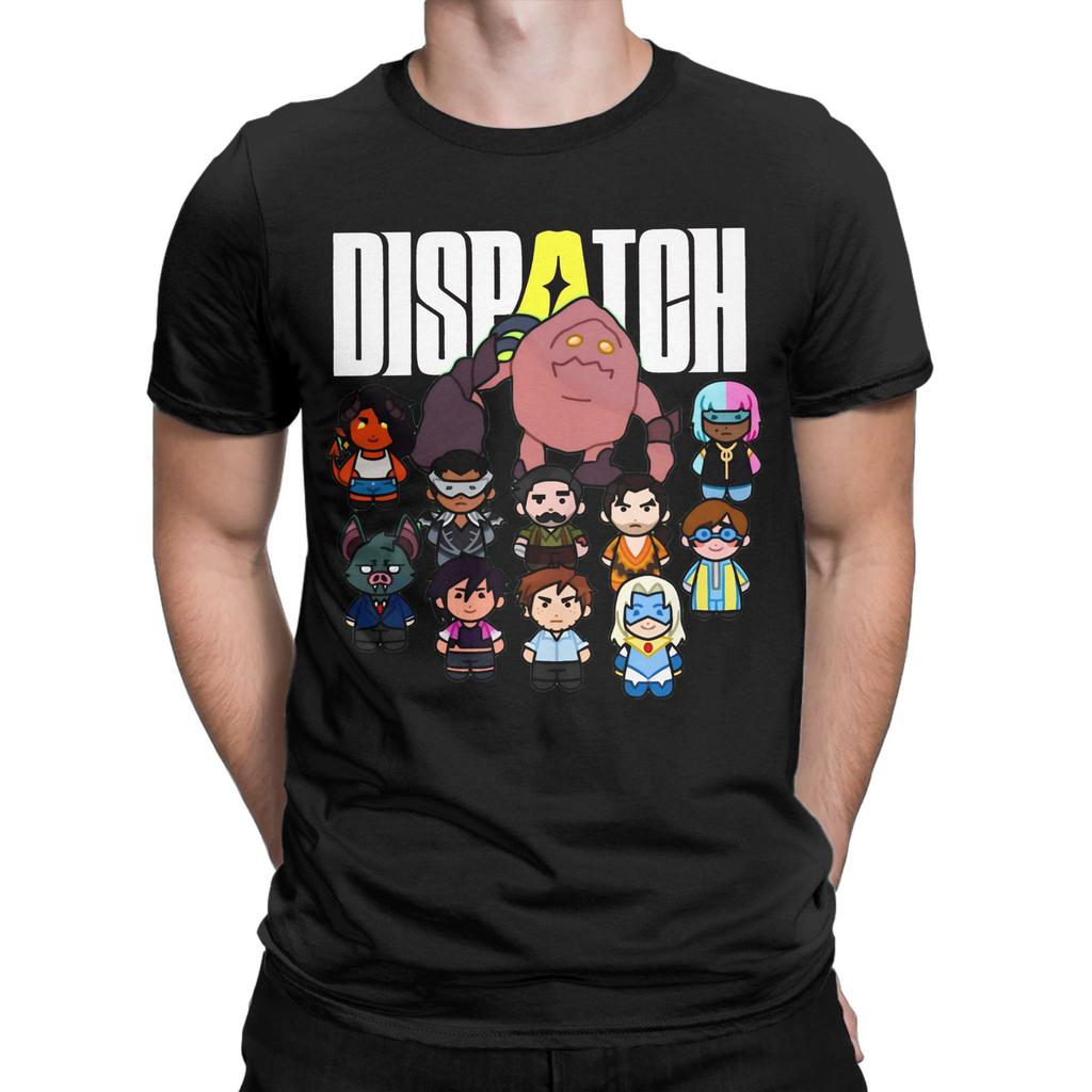 Graphic Printed Dispatch Video Game T Shirt For Unisex  100% Cotton Tee Shirt Short Sleeve Tops