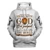 Spring And Autumn God Jesus Graphic Pullovers Animal Lion  Printed Hooded Hoodies Sports