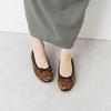 HIMIKO Ballet Flats, Genuine Leather, Simple Cushioned Design, 651307, brown/C 235