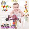 Non-Toxic Plush Fabric Pp Cotton Sensory Development Musical Doll Baby Activity Rattle Plush Bed Toy Hanging Mobiles Car Seat Toys Gifts