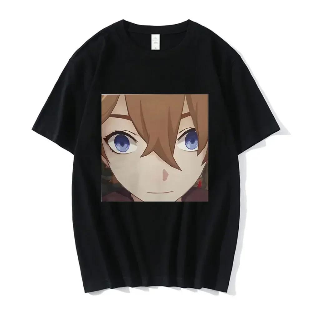 

Genshin Impact Game T-Shirts Tartaglia Face Meme T Shirt Men Fashion Tee Short Sleeve Tops Camiseta Women Clothing Harajuku 4XL