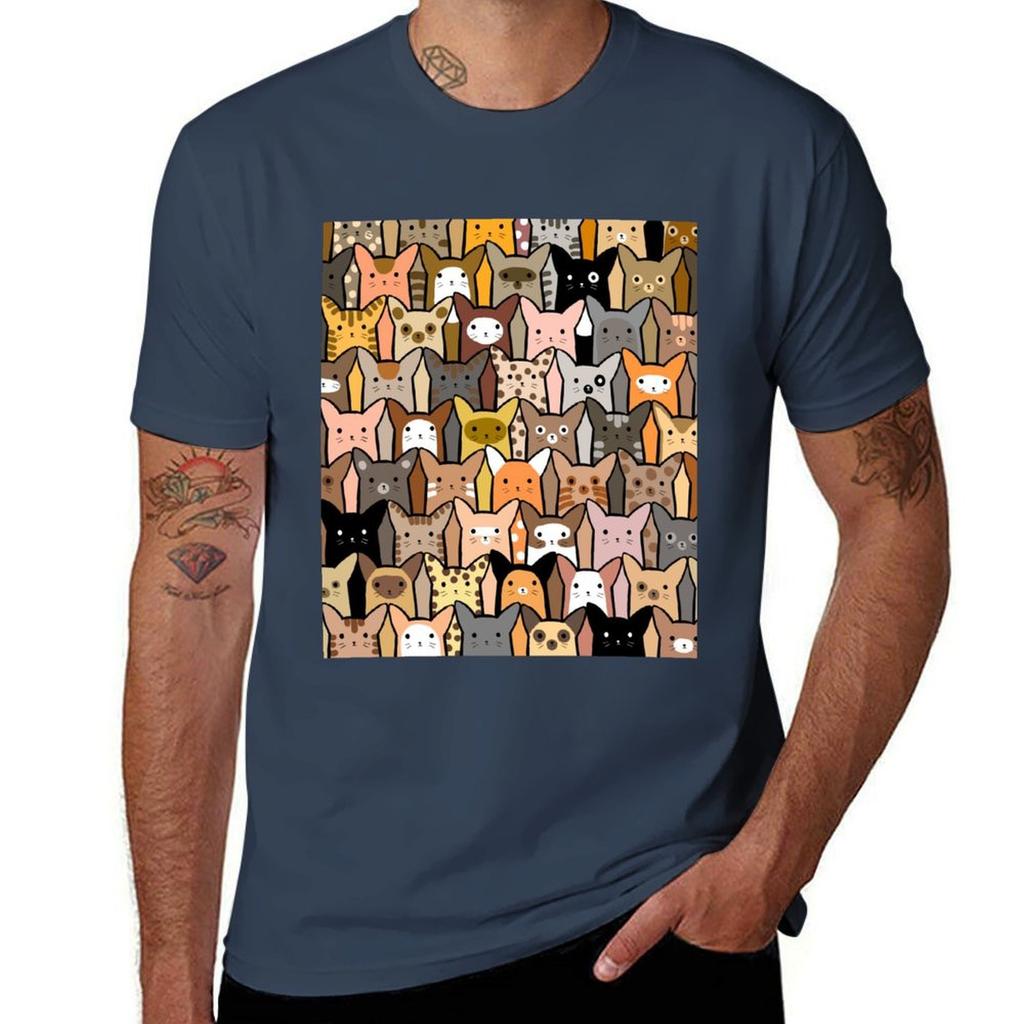 Cats All Over the Place TShirt Festival Short Sleeve TShirt