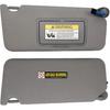NHILES Passenger Right Sun Visor Compatible With Honda Accord 2008 2009 2010 2011 2012 2013 2014 2015 2016 2017 With Light Replaces # 83230TA0A91ZA
