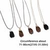 Wood Drop Pendant Jewelry Necklace Alloy Chain White Pearl Necklace Pearl Sweater Chain  Gifts