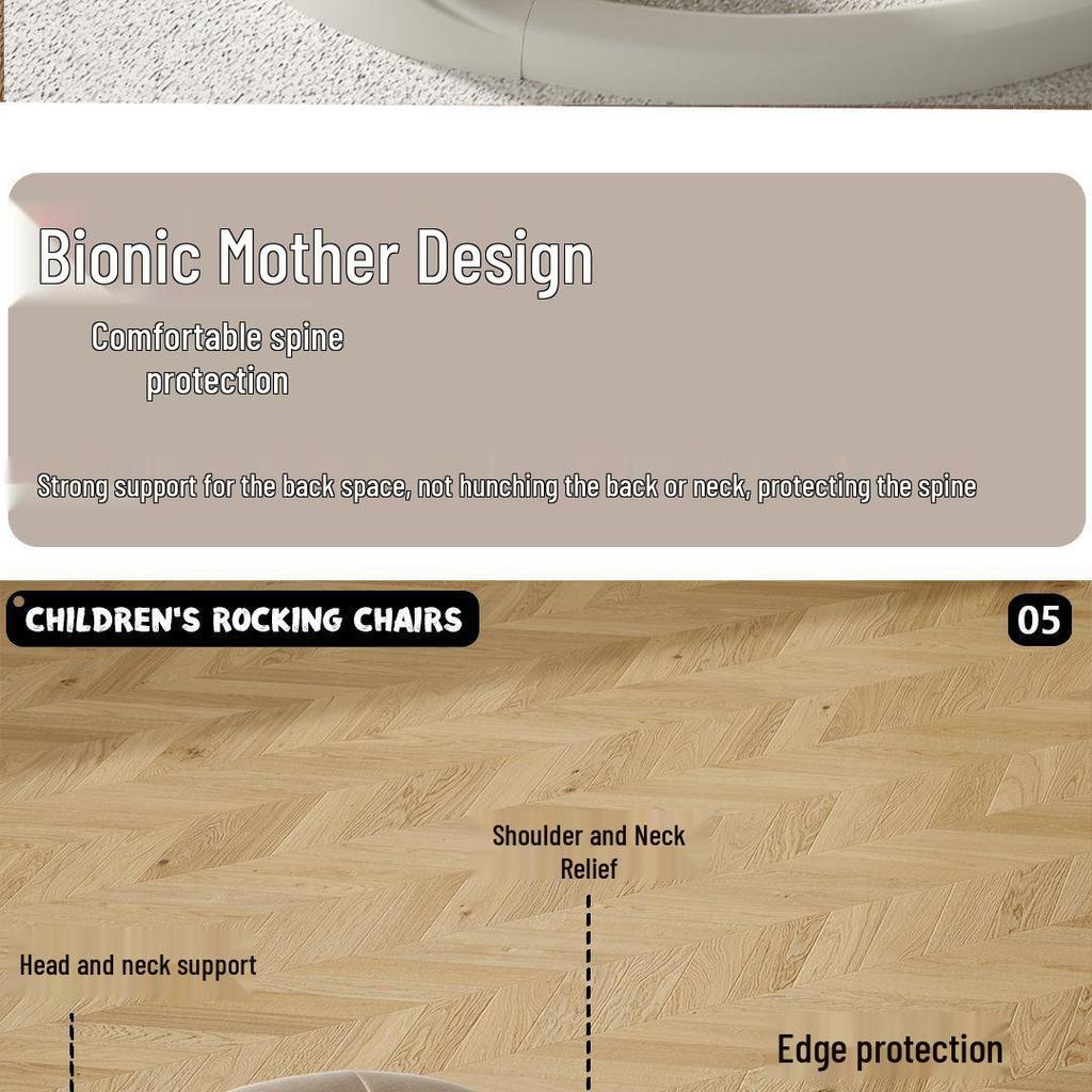 Bobodou Baby Electric Rocking Chair - Newborn Soothing Sleeper & Cradle Rocker