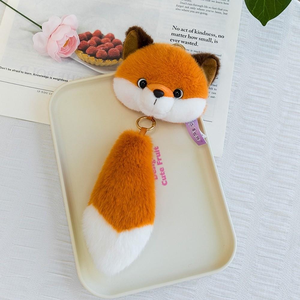 Plush Raccoon Plush Pendant With Keyring Stuffed Doll Charm Cartoon Pendant Backpack Decoration