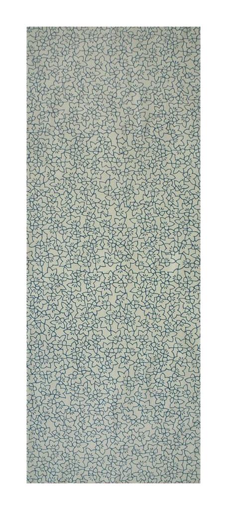 Tenugui Cotton Made in Japan Bellflower Pattern Niwa-zome (Tenugui) - Chu-sen (Dyed) - 100% - -