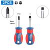Screwdriver Set Phillips Slotted CRV Steel Magnetic Tip Heat Treated TPR Grip Handle 3 5 6 8mm PH0 PH1 PH2 PH3 Hand Tools 4