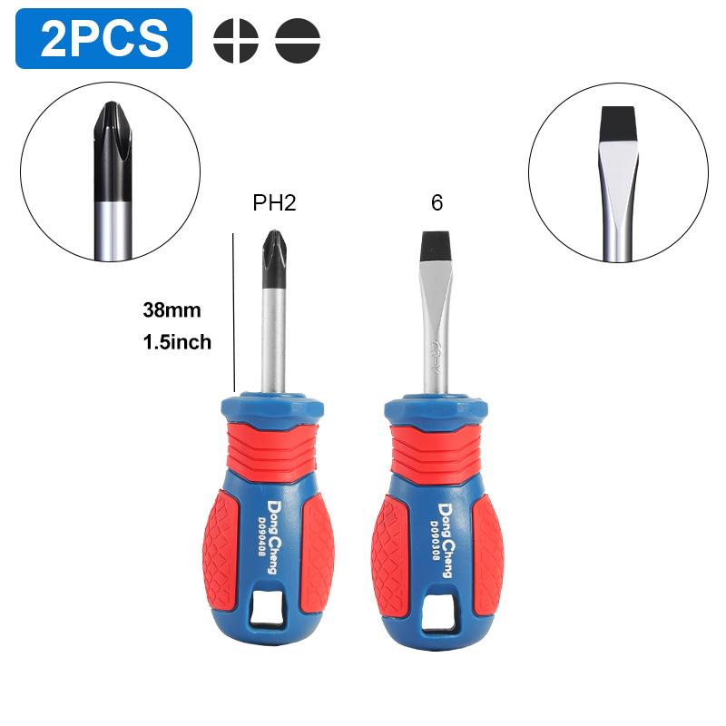 Screwdriver Set Phillips Slotted CRV Steel Magnetic Tip Heat Treated TPR Grip Handle 3 5 6 8mm PH0 PH1 PH2 PH3 Hand Tools 4