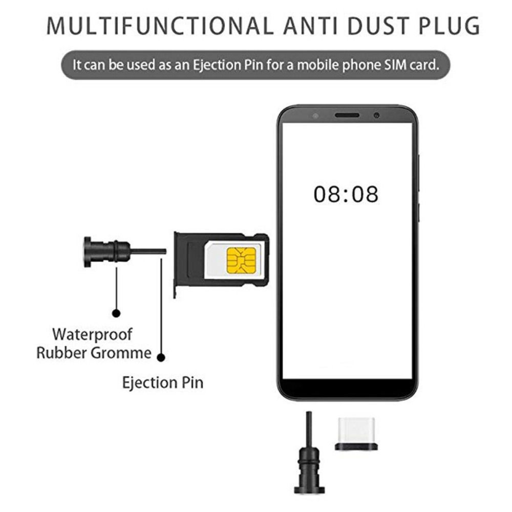 Jack Earphone Jack Cover Dustproof Protector Cap Type-C Anti Dust Plug Dust Plug Type C Plug