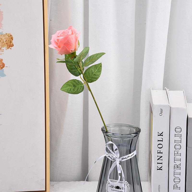 Handgefertigte einzelne künstliche Rose zur Dekoration für Hochzeit, Zuhause oder Valentinstag