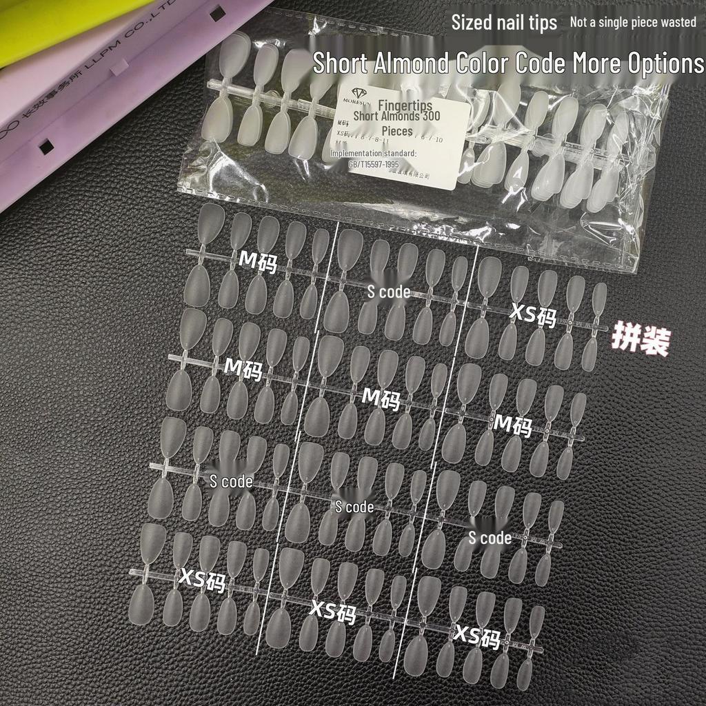 Moshang Fingertip Wearable Nails - 300-Piece Manicure Nail Tips Set