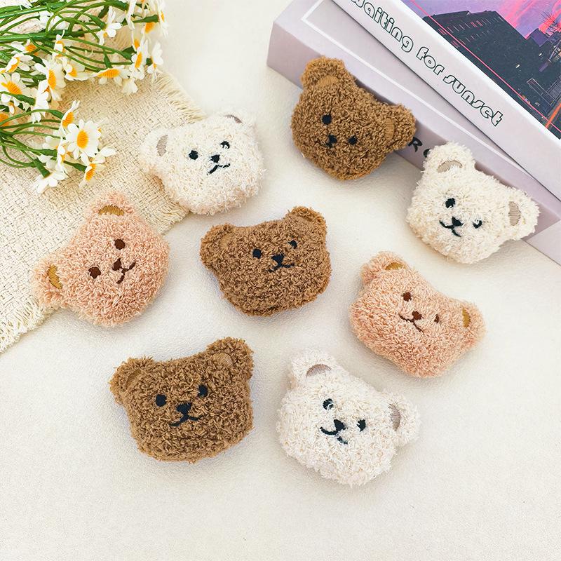 Cartoon Plush Bear Brooch - DIY Jewelry and Doll Clothing Accessories