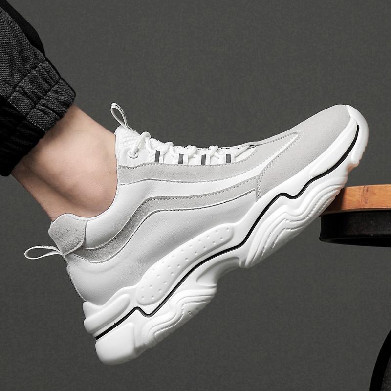 Módní pánské kožené tenisky Boty s výtahem Skryté 8CM 10CM Výškové boty Pro muže Ležérní sportovní Zvyšující muži Výškové boty