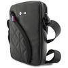 BMW Carbon Pockets & Metal Logo 8" Bag Black