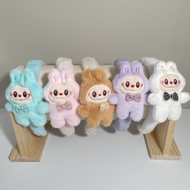 1pc 3D Plush Headband Labubu Plush Wash Face Headband High Headed Artifact