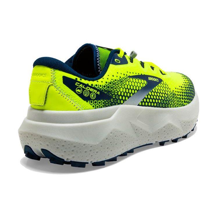 Brooks Caldera 6 Comfortable Versatile Cushioning Non-Slip Low-Top Running Shoes Men sneakers Yellow Gray 110379-756