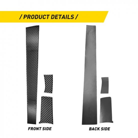 Fit Honda Civic 2016- Front Center Dashboard Console Panel Carbon Fiber Trim