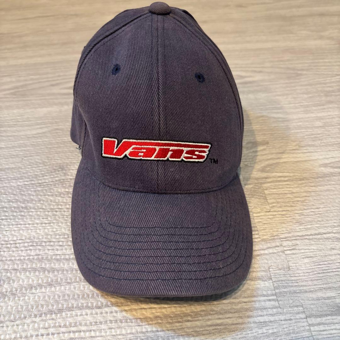 Used VANS Cap Navy Embroidery Logo FLEXSEAM