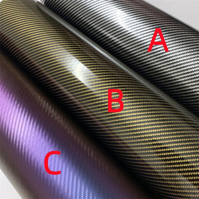 Carbon Fiber Vinyl Wrap Film Waterproof Car Stickers Rearview Mirror Car Center Console Laptop Skin Auto Motorcycle Accessories
