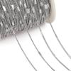 1Meter/Pack Stainless Steel Link Chains Bulk Gold Color Necklace Chains for DIY Bracelet Necklace Jewelry Making Accessories