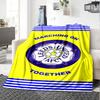 Leeds United Print Flannel Blanket High Quality Warm Comfortable Cover for All Seasons Perfect for Gifts Home Decor