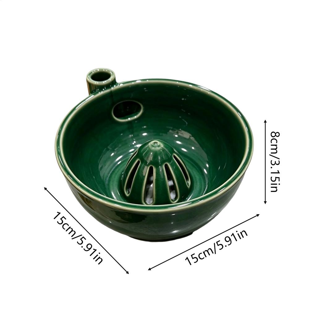 Ceramic Berry Bowl with Drain, Fruit & Vegetable Storage Container Strawberry Blueberry Tomato Washing Colander for Kitchen Home