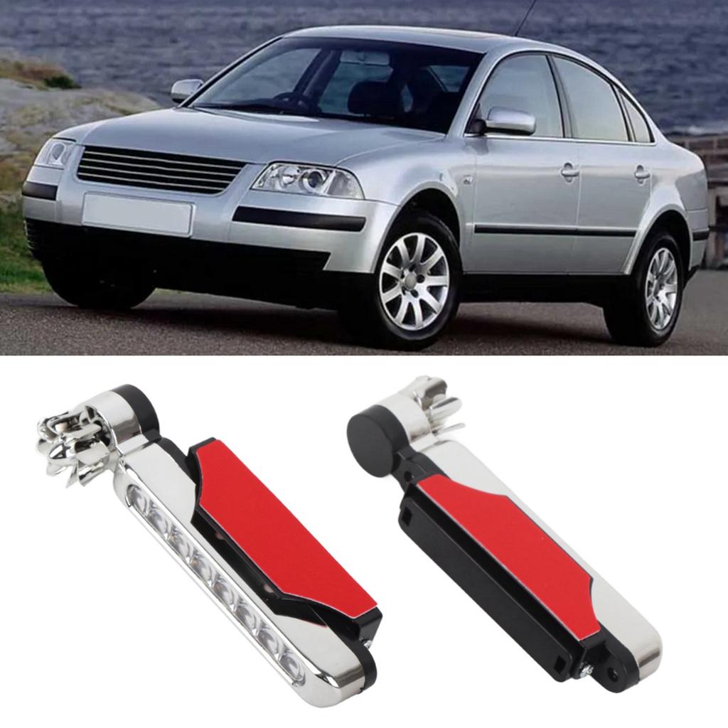 2pcs 8LEDs Car Universal Wind Energy Powered Daytime Running Light Auxiliary Lamp Accessory