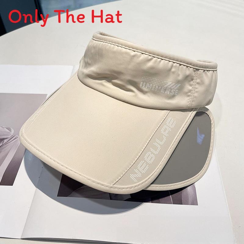 Sports Sun Hat With Printed Letters And Wide Brim Uv Protection For Women Outdoor Use