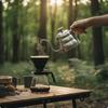 Kettle Rust-Resistant Pour-over with Wood-Grain Handle Versatile