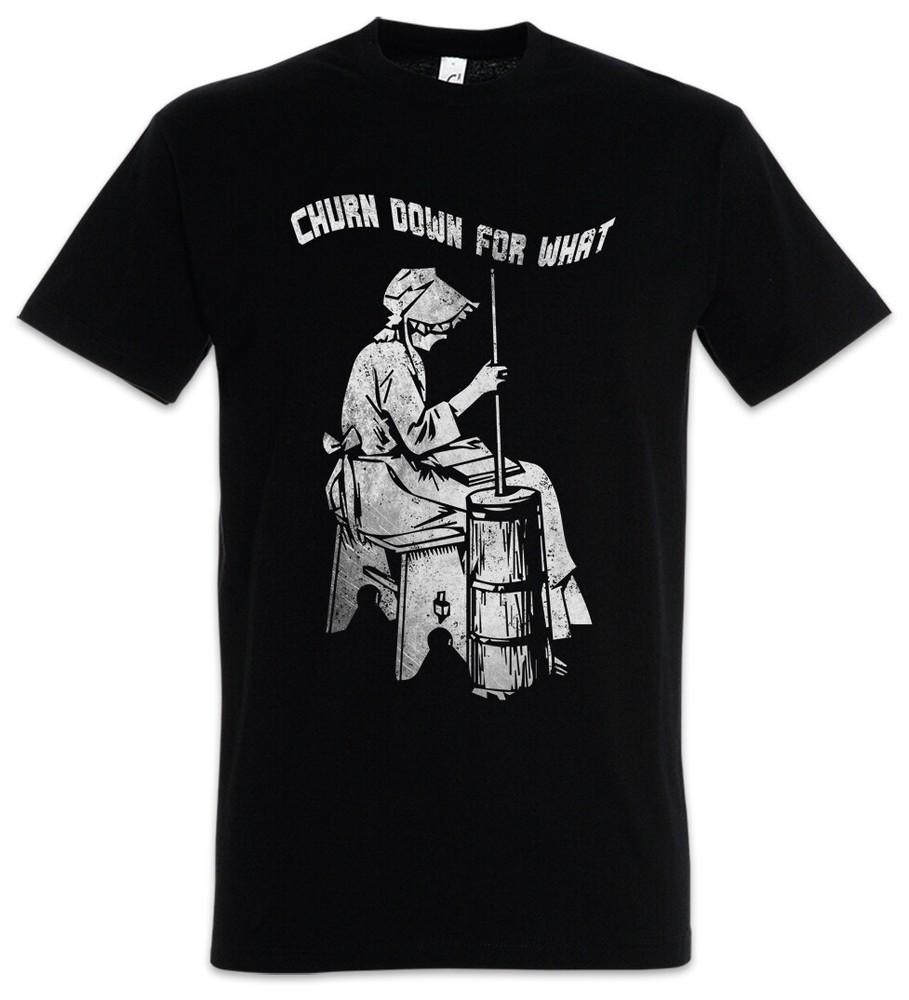 

Churn Down For What Mens T-Shirt Turn Butter Butter Keg Whipping Making 2XL