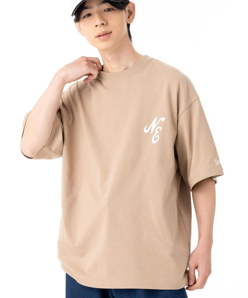 New Era Classic NE Short Sleeve Exclusive To Oversized Cotton Size Size T-Shirt, Camel, ONSPOTZ, Tee, L, S/S