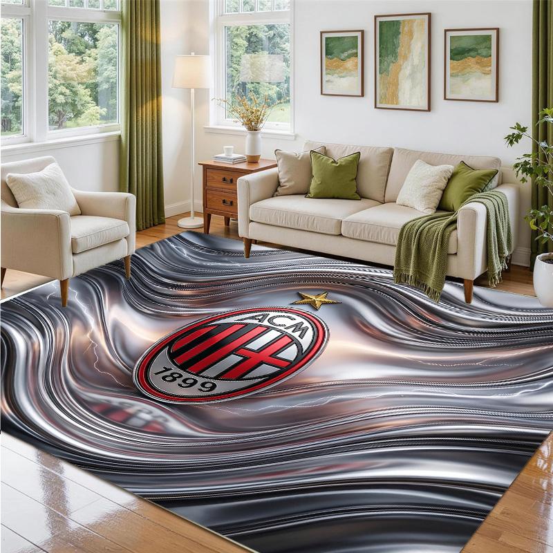 AC Milan Design Crystal Velvet Rug Soft Decorative Mat for Bedroom Entrance