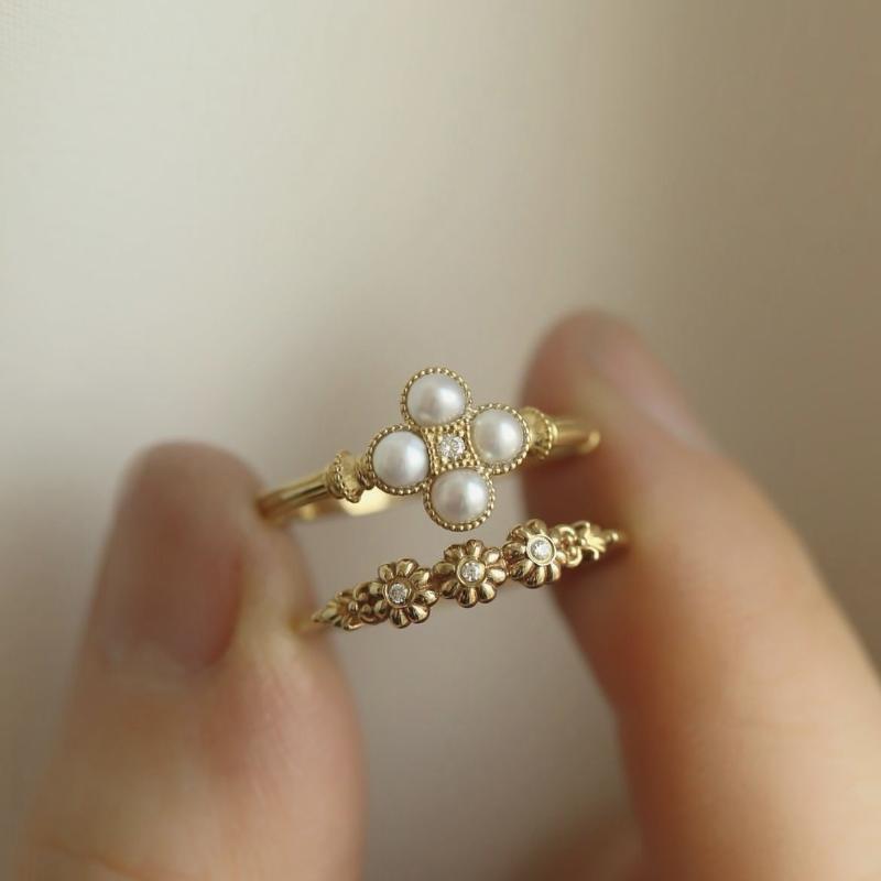 Selling Gold Plated Stainless Steel Rings For Women Heart Ring Jewelry Accessories