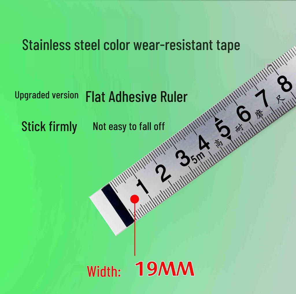 Self-Adhesive Metal Ruler Strip for Table Saws - 19 Scale