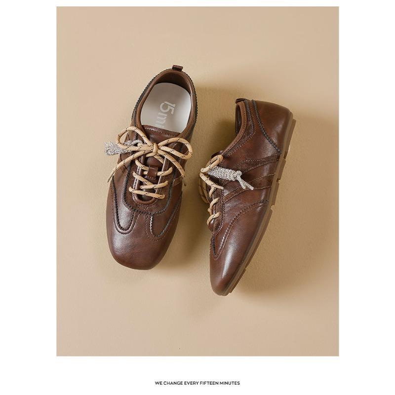 Fashion Dexun Shoes Women's 2025 New Autumn Versatile Casual Flat Shoes