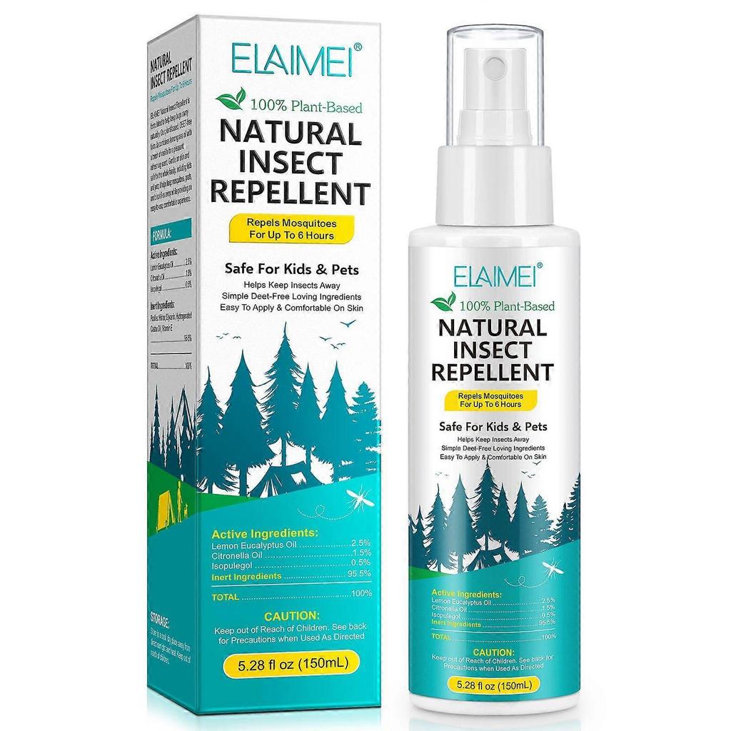 Natural Insect Repellent Spray, Plant-Based Mosquito Repellent (150ml)