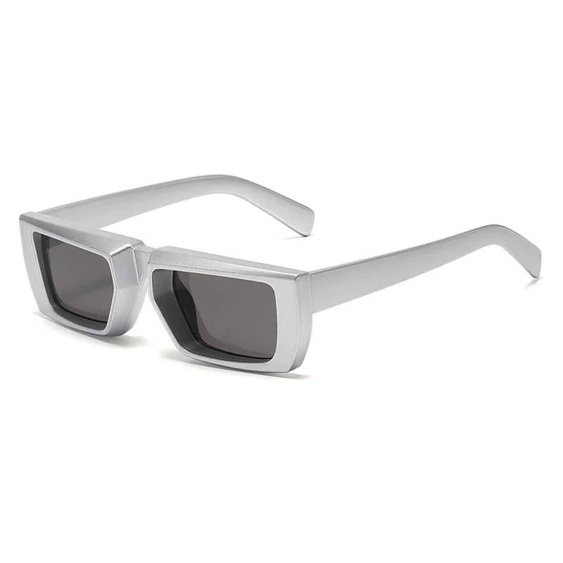 New Vintage Rectangle Sunglasses Women Punk Small Frame UV400 Shades Fashion Eyewear Square Glasses Men Trends