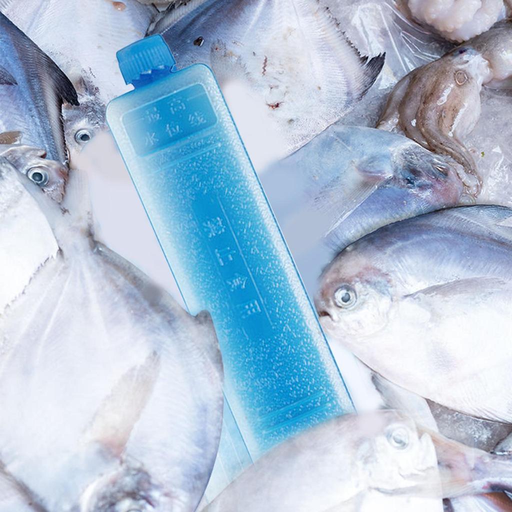 2pc Reusable Gel Freezer Pack Refrigerator Ice Blocks Ice Crystal Box Cold Pack Picnic Fresh Food Cooler Water Injection Box