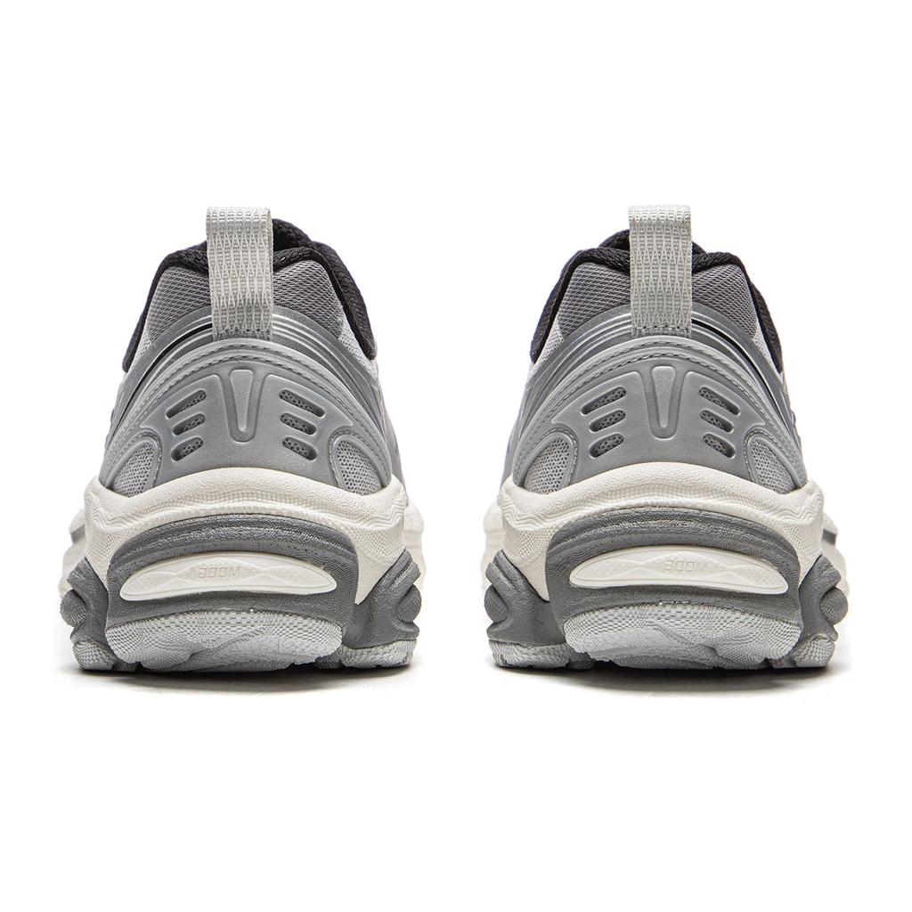 Li Ning Push Pull Boom V2 Cushioning Slip Resistant Abrasion Resistant Rebound Low top Running Shoes Men's Silver Gray ARXW019-4