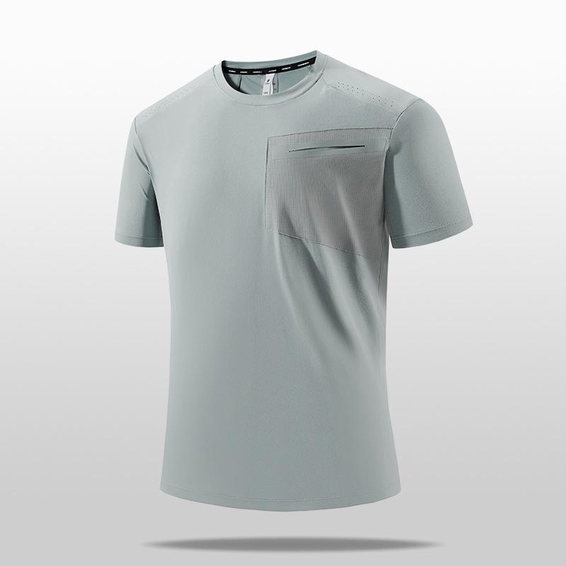 Men s Quick-Dry Breathable Fitness T-Shirt - Short Sleeve for Running & Exercise 2XL