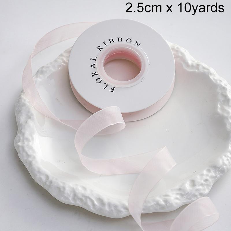 

2/10yards Flower Bouquet Binding Romantic Clothing Sewing Craft DIY Pink Purple Series Wrapping Decor Satin Ribbon Hair Bows 2.5cm*10