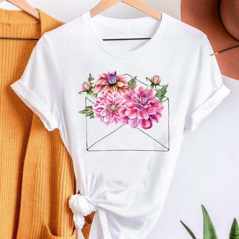 Purple Romance Dandelion Printed T-Shirts Women T Shirt Summer Graphic Tee Shirt Harajuku Top T Shirts For Women Loose Base
