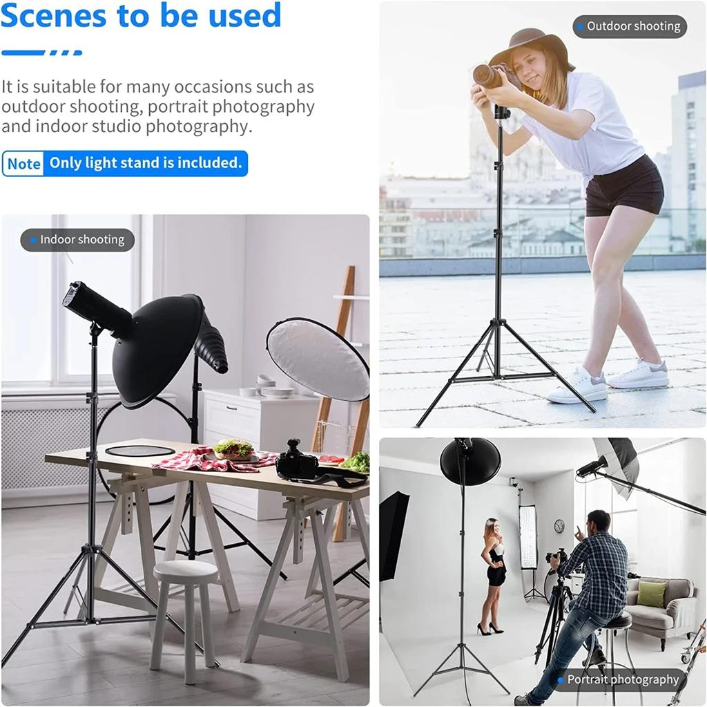 Portable Heavy Duty Metal Alloy 160cm Tripod for Photography Studio Softbox Video Flash Reflector Lighting Background Stand