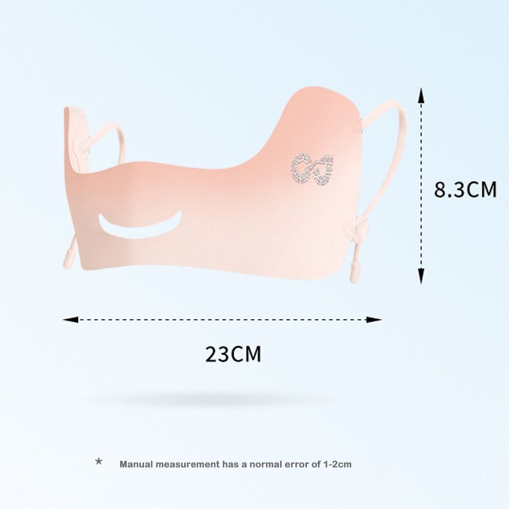 Summer Ice Silk Sun Protection Mask UPF50+ Breathable Women Face Mask Adjustable Canthus Protection Face Shield for Golf Sports