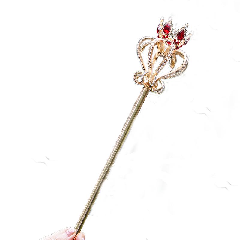 Golden Alloy Fairy Wedding Scepter