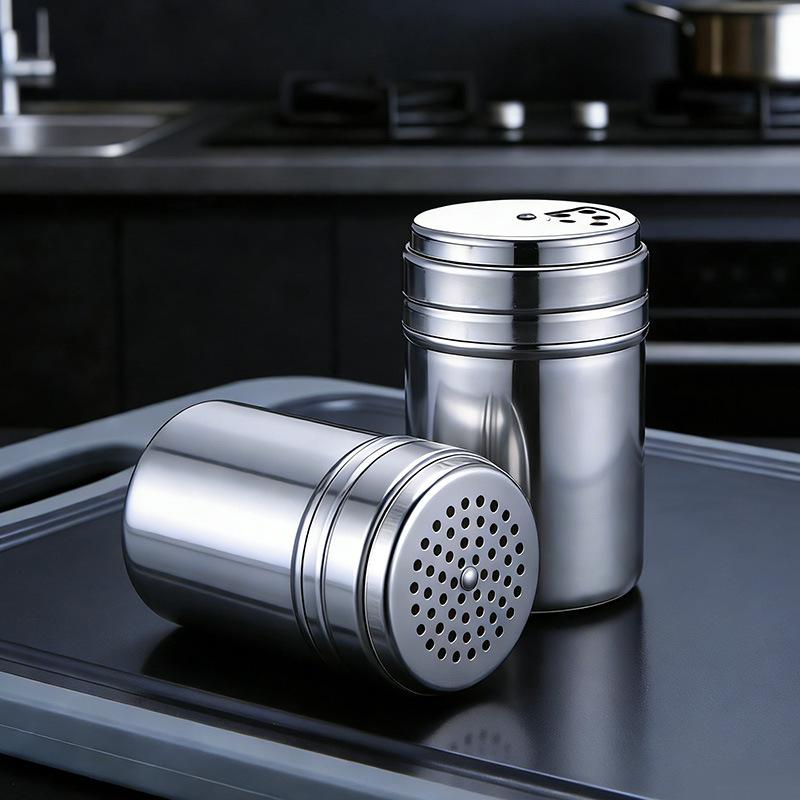 Stainless Steel Seasoning Bottle, Portable Barbecue Seasoning Bottle, Seasoning Bottle, Household Pepper Bottle, Seasoning Can