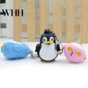 Cute Animal Penguin LED Light with Sound Key Chain Ring Torch Xmas Gift