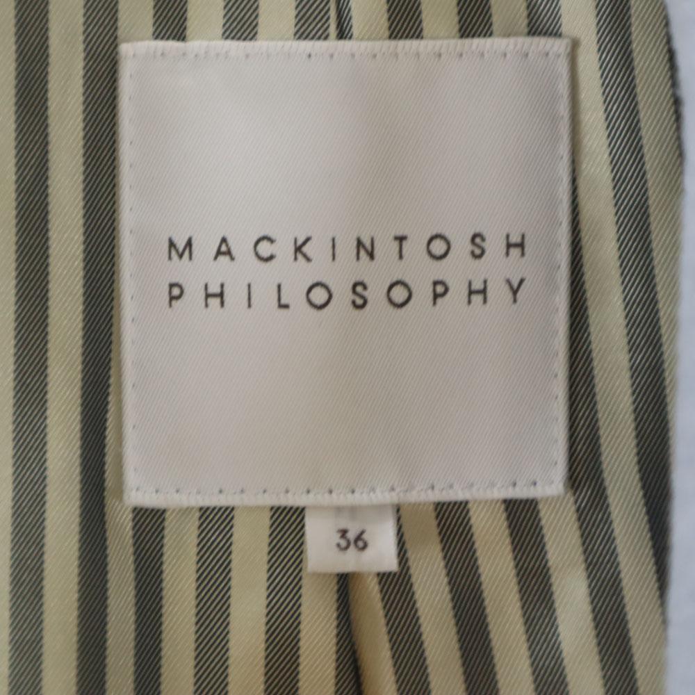 MACKINTOSH PHILOSOPHY wool blend Round collar coat 36 Walnut button Women Used