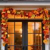 Wreath Maple Leaf Wreath Maple Leaf Wreath Hanging Vine Wreath Artificial Leaf Wreath Thanksgiving Decoration